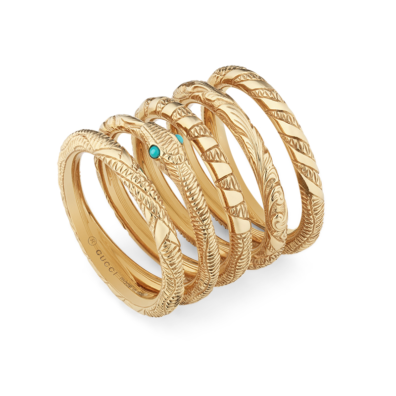 Gucci Fine Jewellery Ouroboros YBC553890001 Fashion Ring