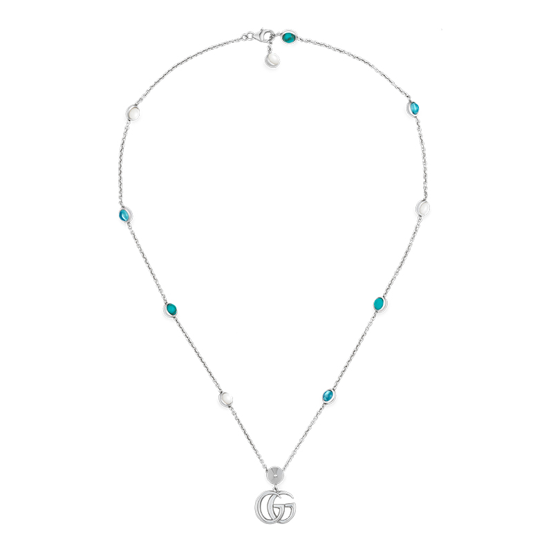 Gucci Silver GG Marmont YBB527399001 Woman Necklace