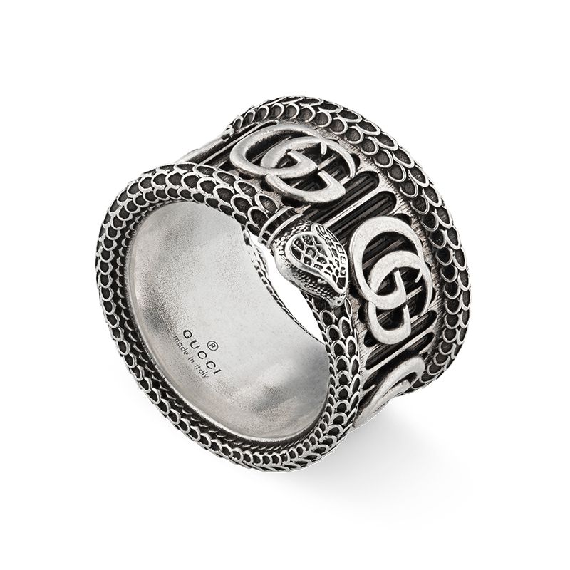 Gucci Silver Interlocking G YBC577201001 Fashion Ring