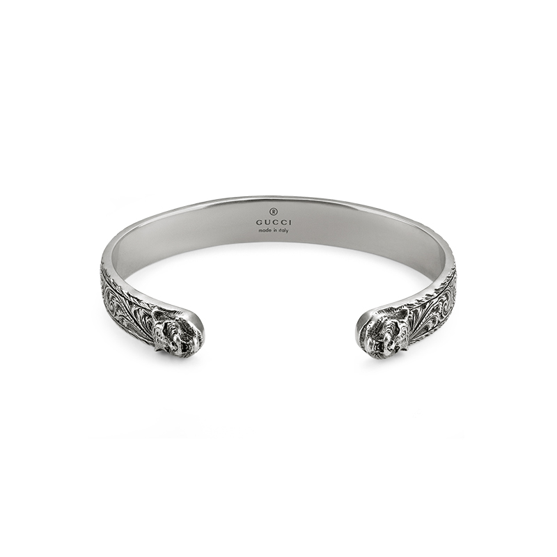 Gucci Silver Gucci Gatto YBA433575001 Bracelet