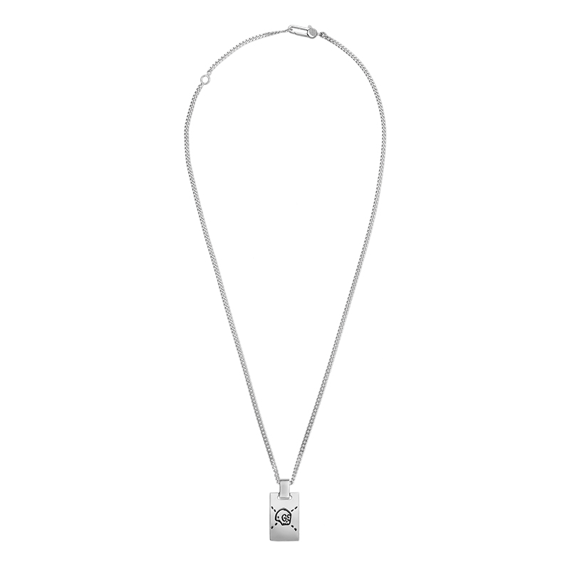 Gucci Silver Interlocking G YBB455315001 Necklace