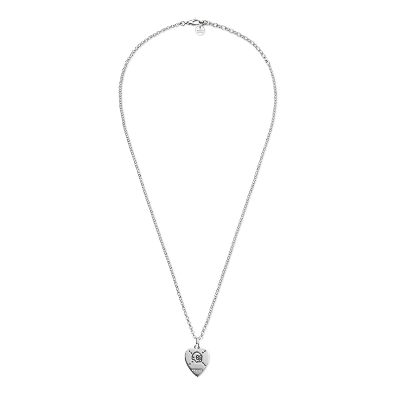 Gucci Silver Interlocking G Necklace YBB455540001 | La Maison Monaco