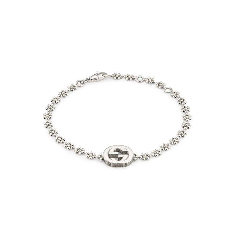 Gucci Silver Interlocking G YBA481687001 Bracelet