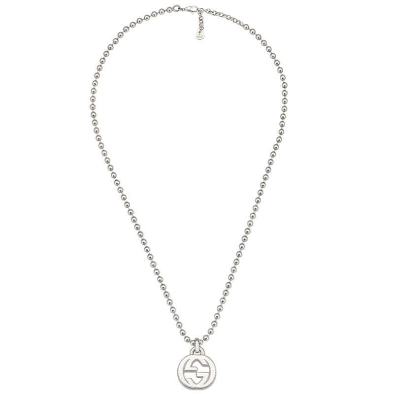 Gucci Silver Interlocking G Necklace YBB479217001 | La Maison Monaco