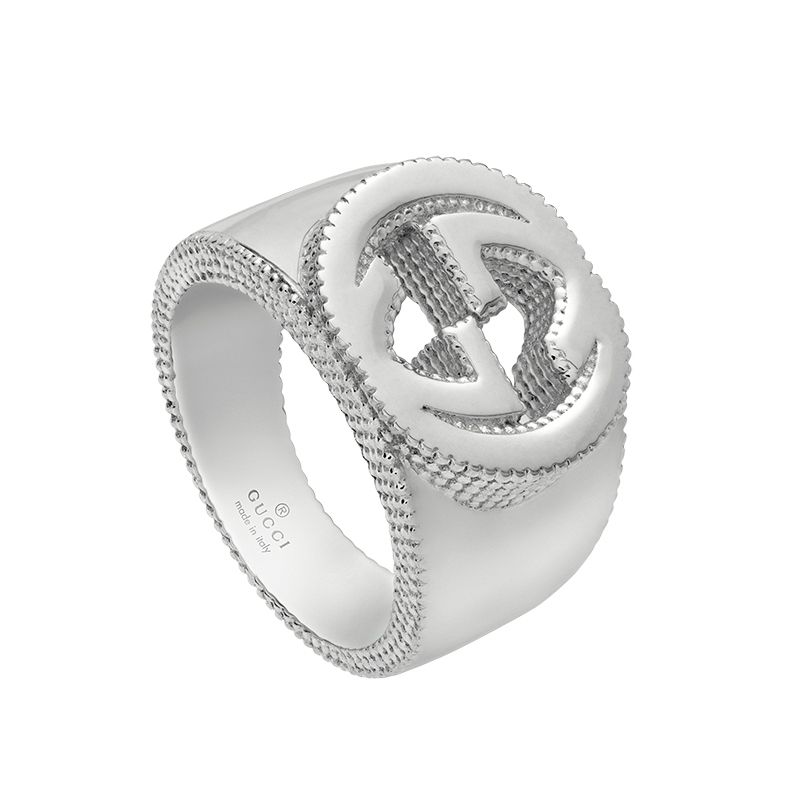 Gucci Silver Interlocking G Fashion Ring YBC479229001 | La Maison Monaco
