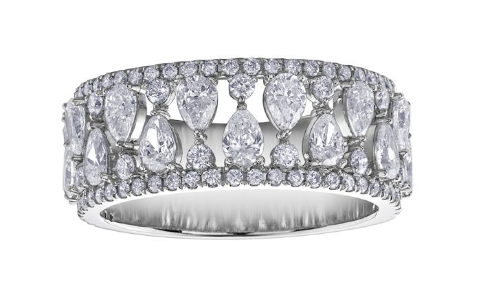 Maple Leaf Diamonds Anniversary Collection R52E65WG/175 Ladies Fashion Ring