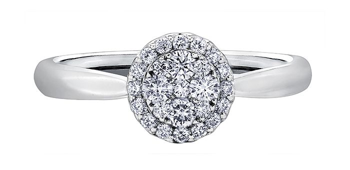 Maple Leaf Diamonds Estoria R30239WG/100 Ladies Engagement Ring