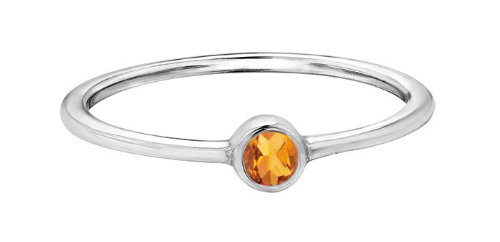 Maple Leaf Diamonds Genuine Birthstone Fashion Ring RCH612WG-10 | La Maison Monaco