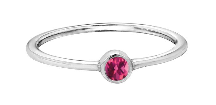 Maple Leaf Diamonds Genuine Birthstone RCH612WG-10 Ladies Fashion Ring