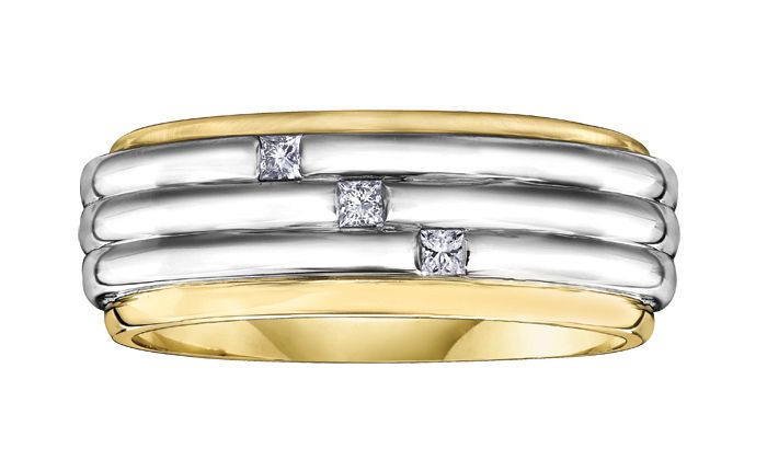 Maple Leaf Diamonds I Am Canadian R6867YW/12-10 Gents Fashion Ring