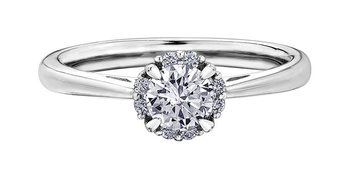 Maple Leaf Diamonds I Am Canadian R30187WG/35 Ladies Engagement Ring