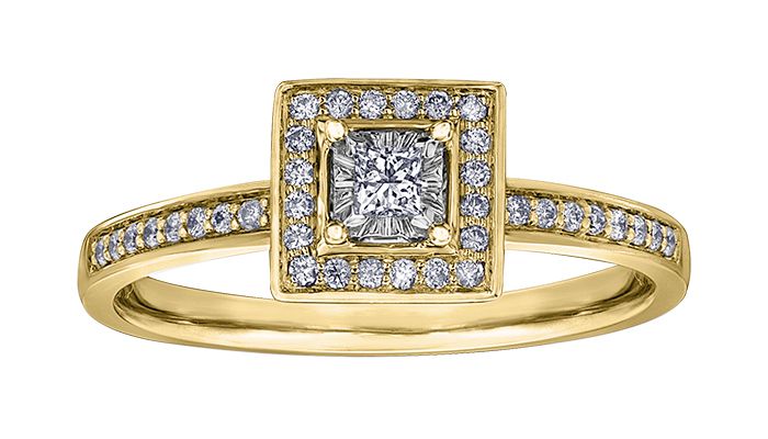 Maple Leaf Diamonds I Am Canadian R30388/20-10 Ladies Engagement Ring