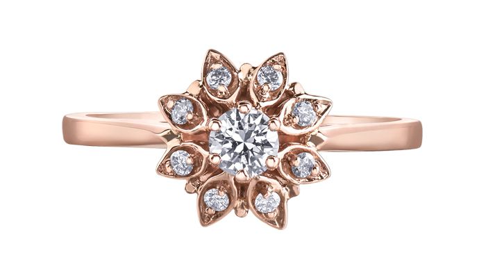 Maple Leaf Diamonds I Am Canadian R51D01RG/26-10 Ladies Fashion Ring