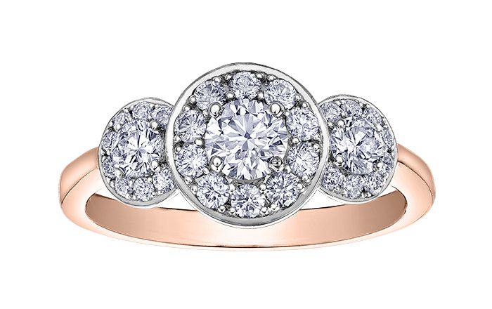 Maple Leaf Diamonds I Am Canadian R30687RW/85 Ladies Fashion Ring
