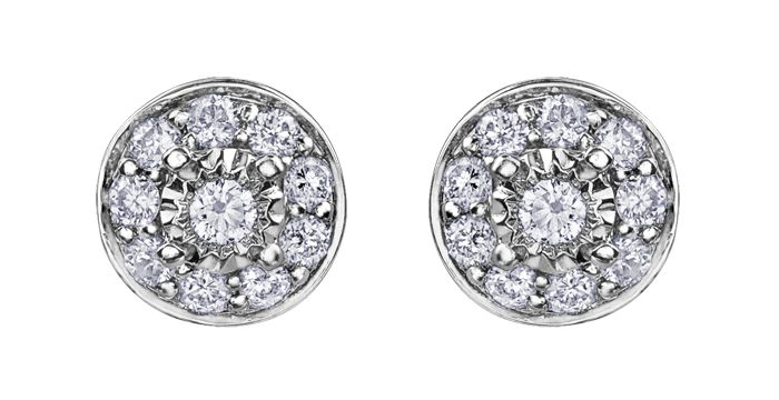 Maple Leaf Diamonds Illuminaire EE4057W/17-10 Ladies Earrings