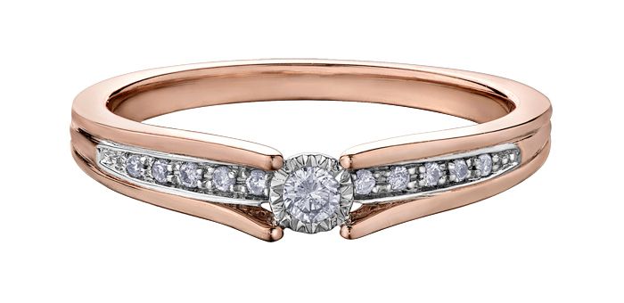 Maple Leaf Diamonds Illuminaire R30563RW/10-10 Ladies Engagement Ring