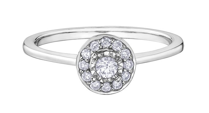 Maple Leaf Diamonds Illuminaire R30756WG/19-10 Ladies Engagement Ring