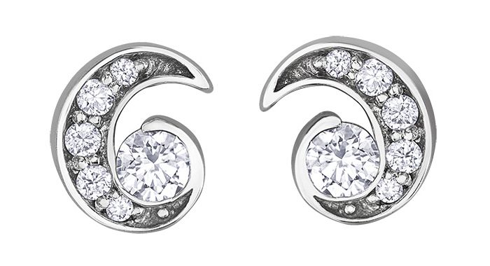 Maple Leaf Diamonds EE4162W/10 Ladies Earrings