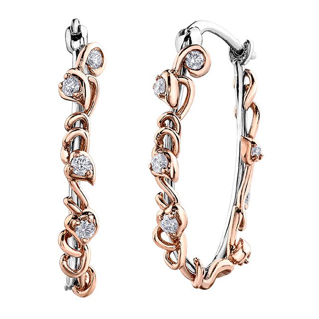 Maple Leaf Diamonds Earrings EE4175WR/46 | La Maison Monaco