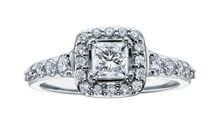 Maple Leaf Diamonds Timeless Beauty R3152WG/100-18 Ladies Engagement Ring