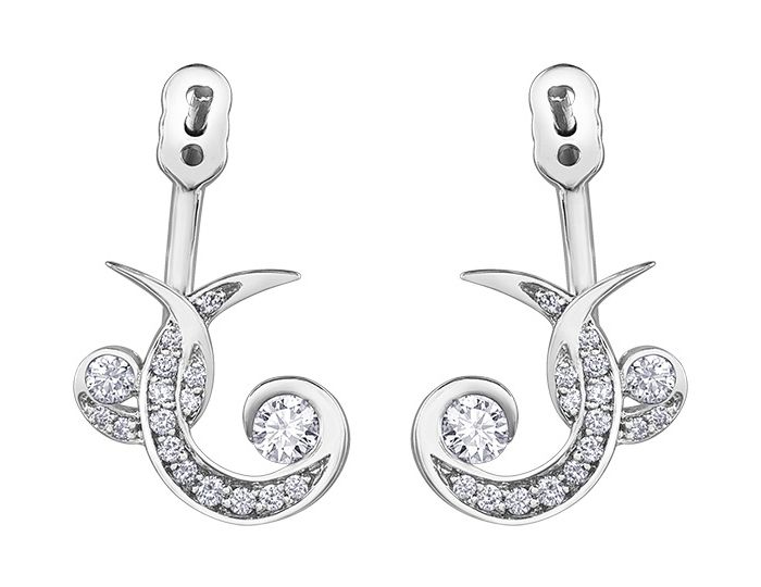 Maple Leaf Diamonds JJ1008W/37 Ladies Earrings