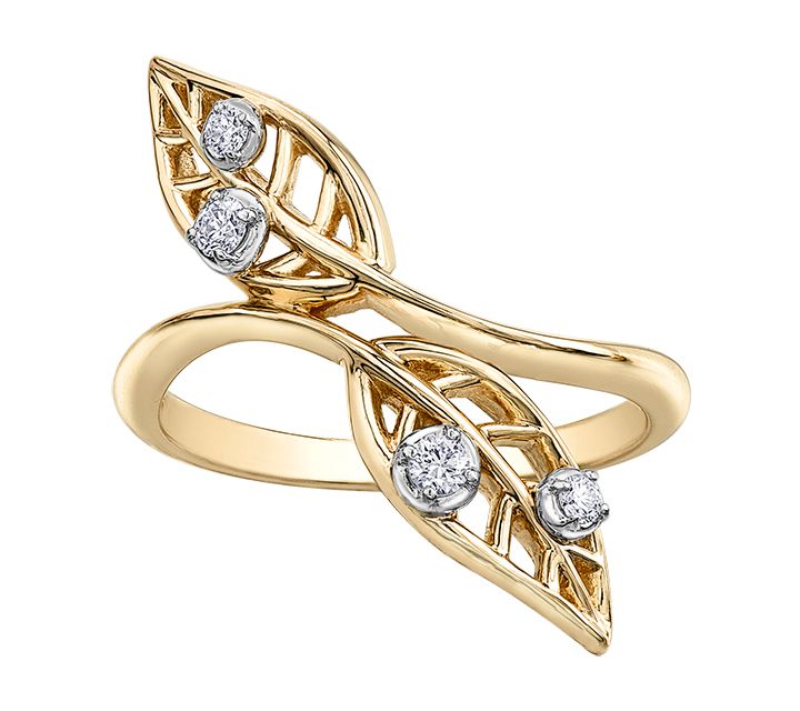 Maple Leaf Diamonds R52E86YW/12 Ladies Fashion Ring