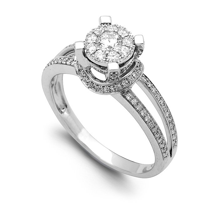Monaco Collection Engagement Ring AN621-W Women's Engagement Ring