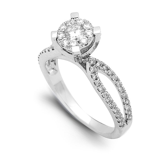 Monaco Collection Engagement Ring Engagement Ring AN686-W | La Maison Monaco
