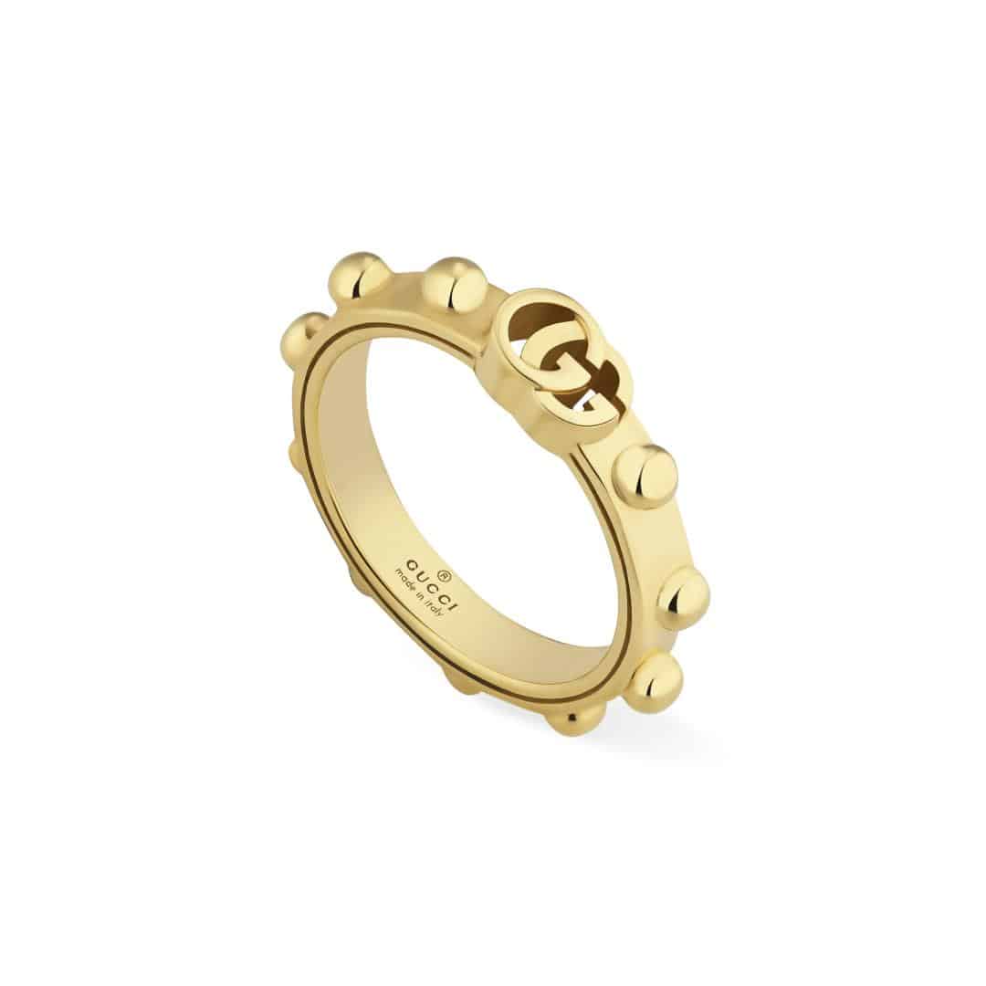 Gucci GG Running Thin Ring in 18kt Yellow Gold