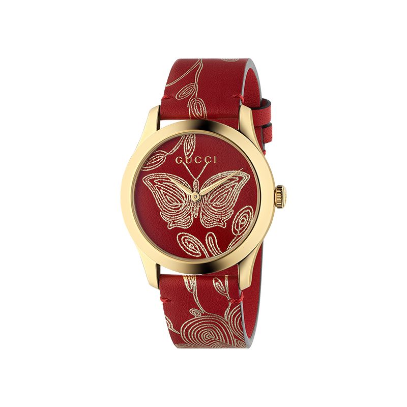 Gucci Timepieces G-Timeless Engraved YA1264054 Woman Watch