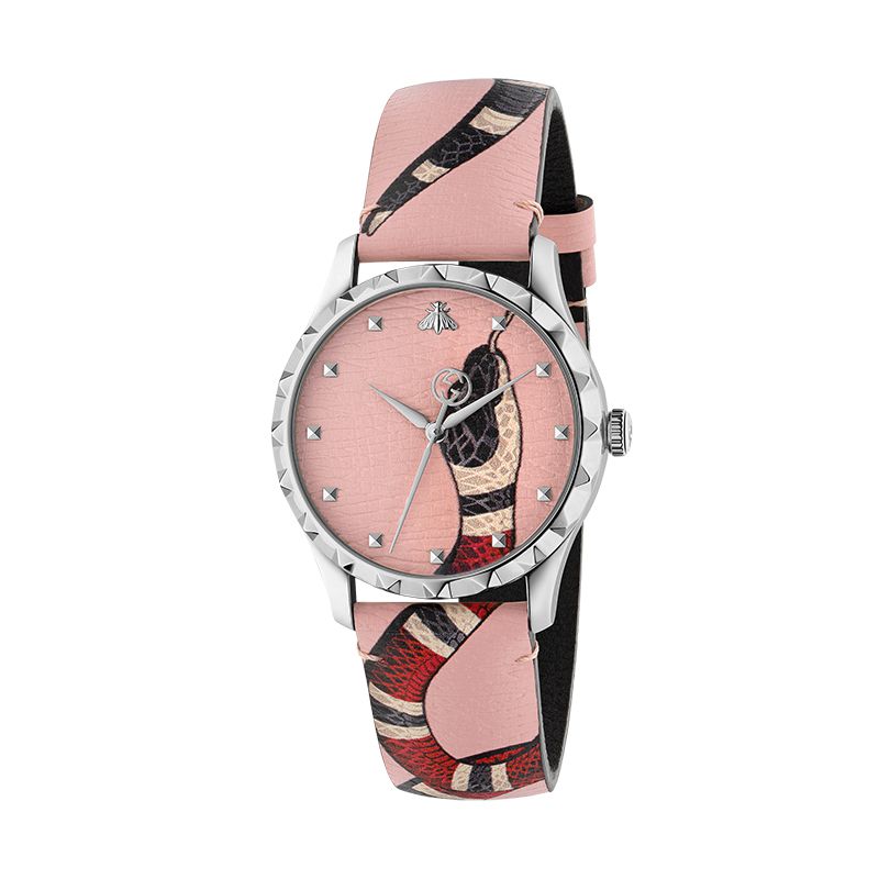 Gucci Timepieces G-Timeless Engraved YA1264083 Woman Watch