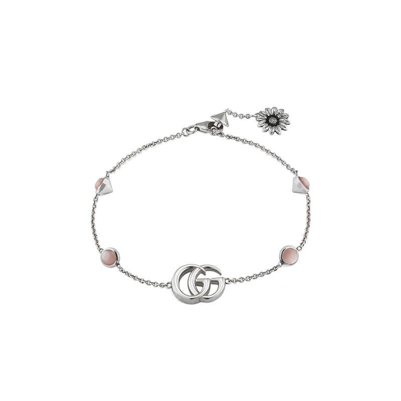 Gucci Silver GG Marmont YBA527393002 Bracelet