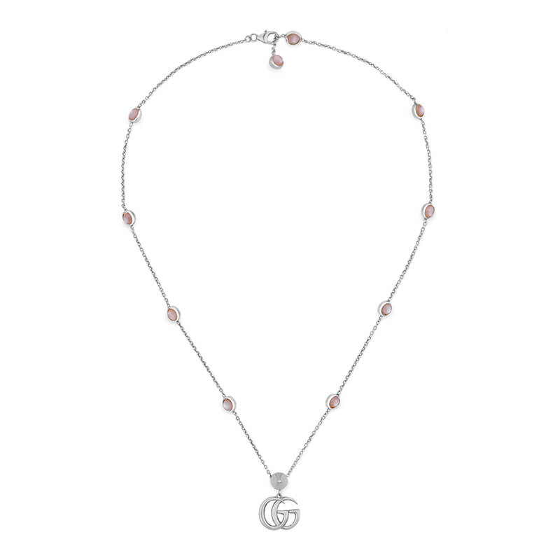 Gucci Silver GG Marmont Necklace YBB527399002 | La Maison Monaco