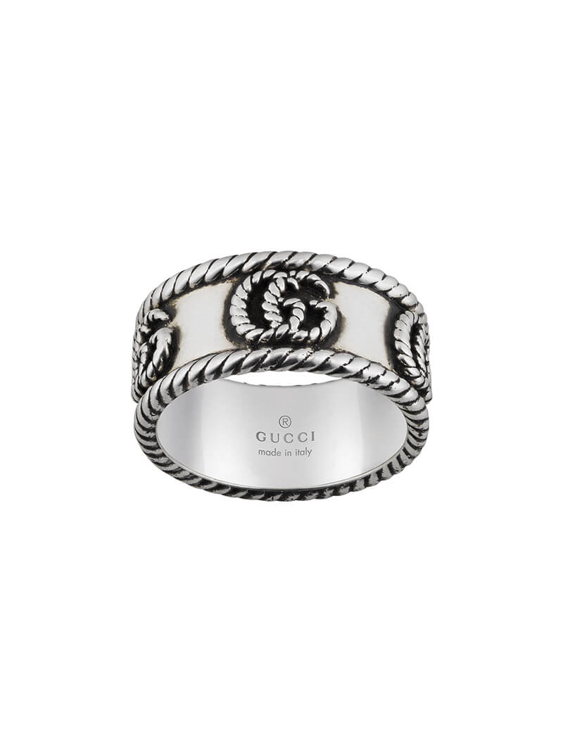 Gucci Silver GG Marmont Fashion Ring YBC627729001 | La Maison Monaco