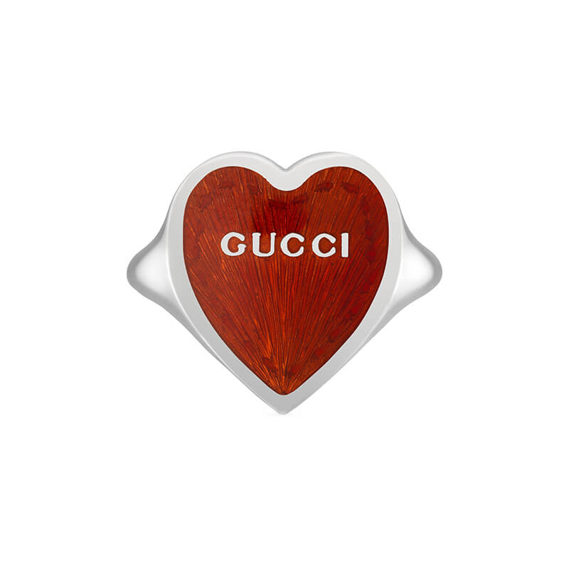 Gucci Silver GUCCI HEART YBC634805001 Fashion Ring