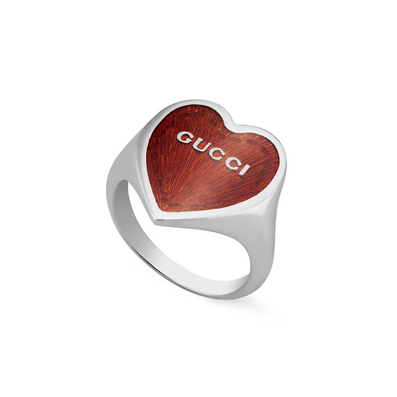 Gucci Silver GUCCI HEART Fashion Ring YBC634805001 | La Maison Monaco