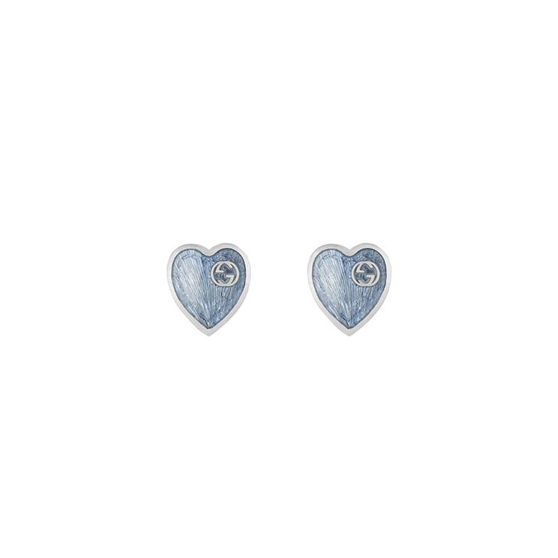 Gucci Silver GUCCI HEART YBD645547002 Earrings