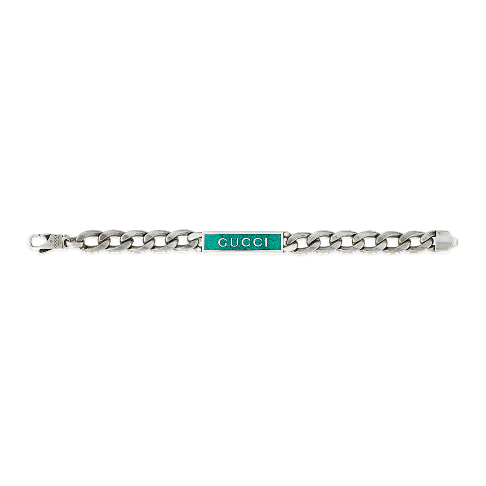 Gucci Silver GUCCI TAG Bracelet YBA678712001 | La Maison Monaco
