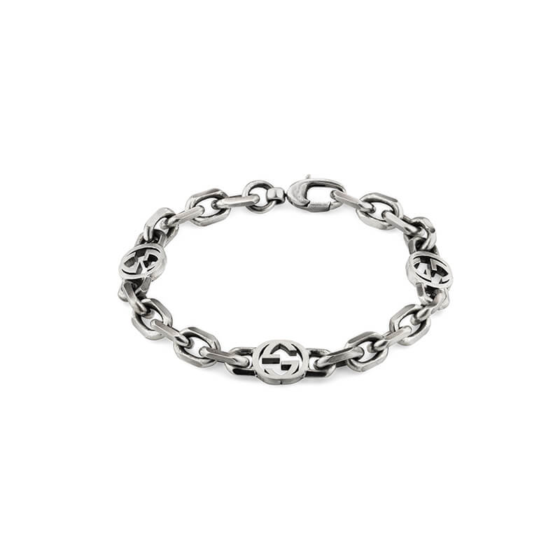 Gucci Silver Interlocking G YBA620798001 Bracelet