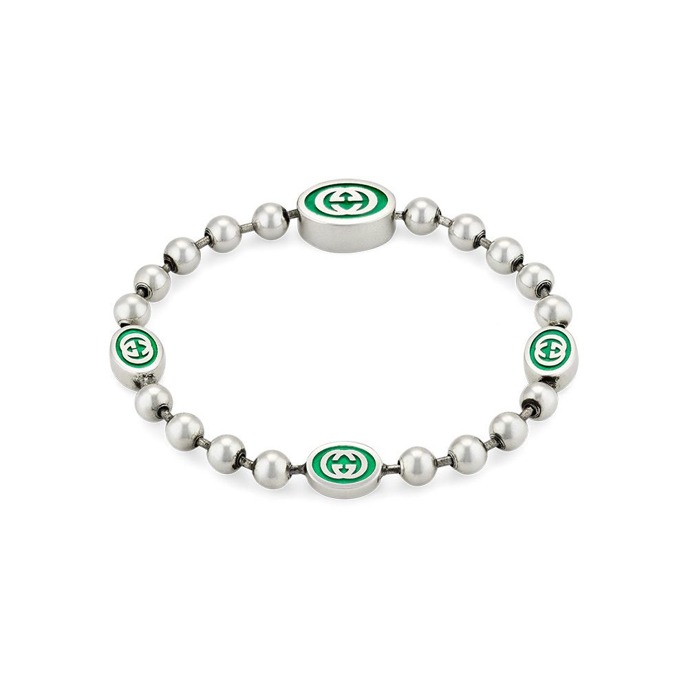 Gucci Silver Interlocking G YBA701609001 Bracelet