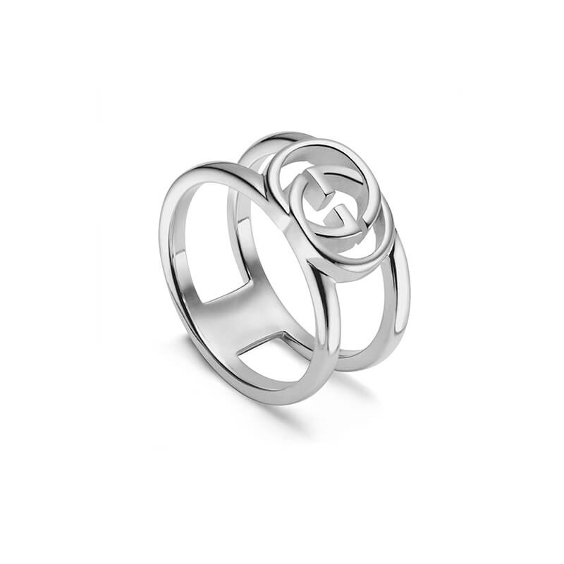 Gucci Silver Interlocking G YBC295716001 Fashion Ring