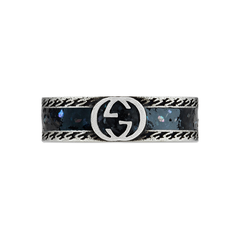 Gucci Silver Interlocking G YBC645573002 Fashion Ring