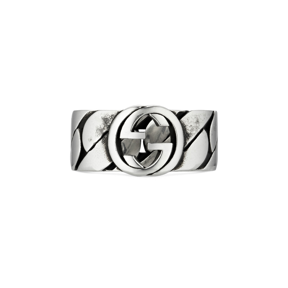 Gucci Silver Interlocking G YBC661515001 Fashion Ring